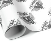 California Motorcycle Wings Cadeaupapier (Rol Hoek)