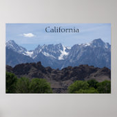 California Mountains Poster (Voorkant)