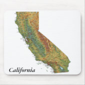California Mousepad Muismat (Voorkant)