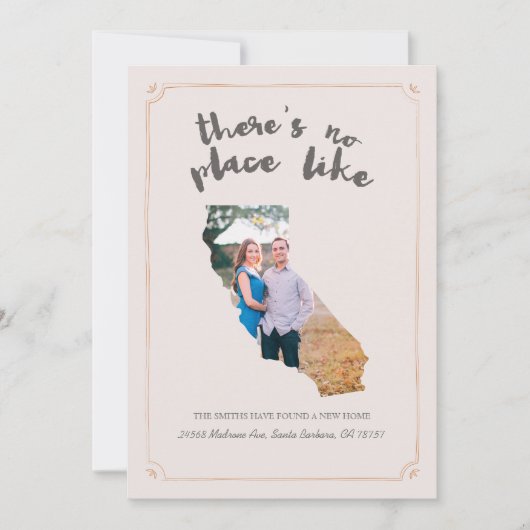 California Moving Announcement Aankondiging (Voorkant)