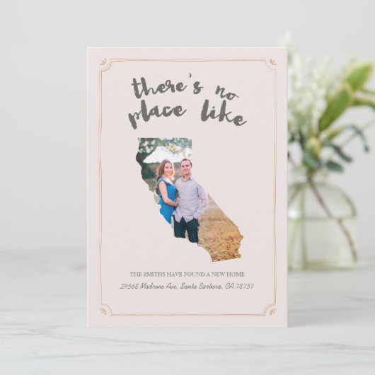 California Moving Announcement Aankondiging (Staand voorkant)