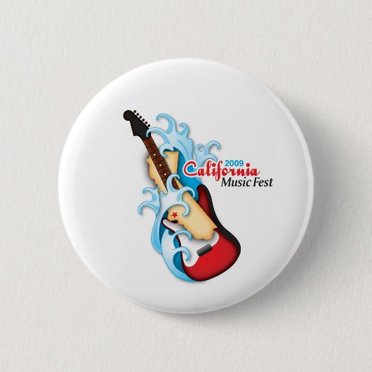 California Music Fest "Official" Button (Voorkant)