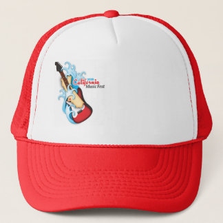 California Music Fest "Official" Trucker Hat (rood Pet