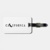 California Name met State Shaped Letter Bagagelabel (Achterkant horizontaal)