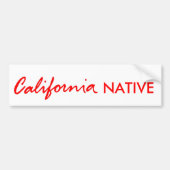 California Native Bumpersticker (Voorkant)