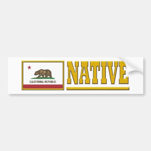 California Native Bumpersticker (Voorkant)