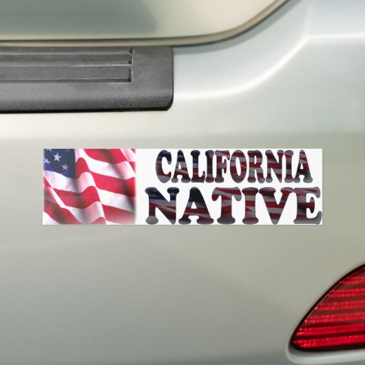 California Native Bumpersticker (Op auto)