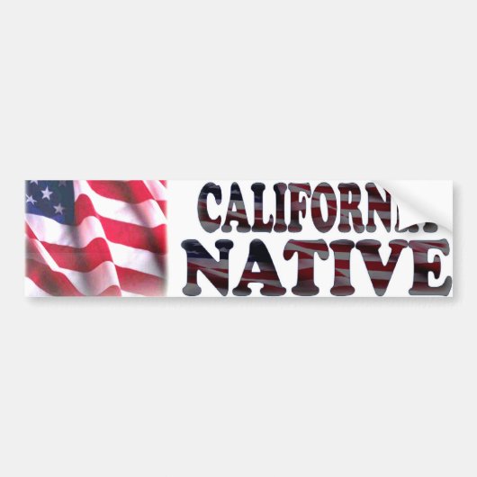 California Native Bumpersticker (Voorkant)