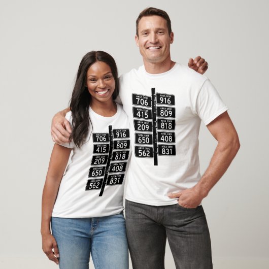 California Netnummer T-shirt (Unisex)