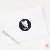 California Nevada Build The Wall Ca Nv  Ronde Sticker (Envelop)