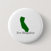 California New Hampshire  Ronde Button 5,7 Cm (Voorkant)