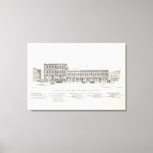 California North Side Battery and Sansome Canvas Afdruk (Voorkant)