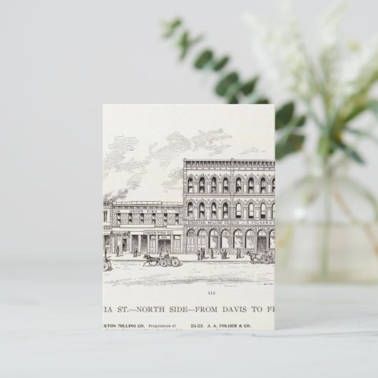 California North side Davis en Front Briefkaart (Staand voorkant)