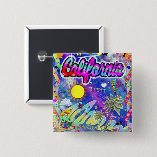 California Nu Era Button (Voorkant /achterkant)