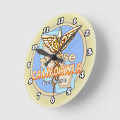 California Nurse Caduceus Ronde Klok (Hoek)