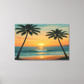California Ocean Sunset – 36x24 Wall Art Print (Voorkant)