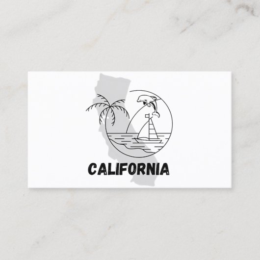 CALIFORNIA-ontwerp Visitekaartje (Voorkant)