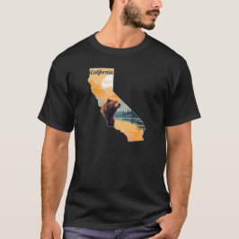 California Overzicht Beer Bergen T-shirt
