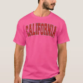 California Pa Pennsylvania Varsity Style Usa Sport T-shirt (Voorkant)
