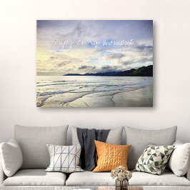 California Paarse Sunset Foto geniet van elk momen Canvas Afdruk