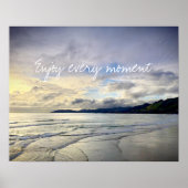 California Paarse Sunset Foto geniet van elk momen Poster (Voorkant)