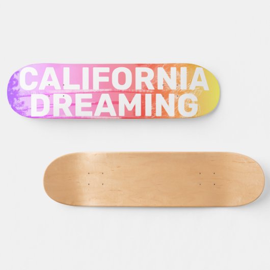 California Palm Dreams Persoonlijk Skateboard (Horizontaal)