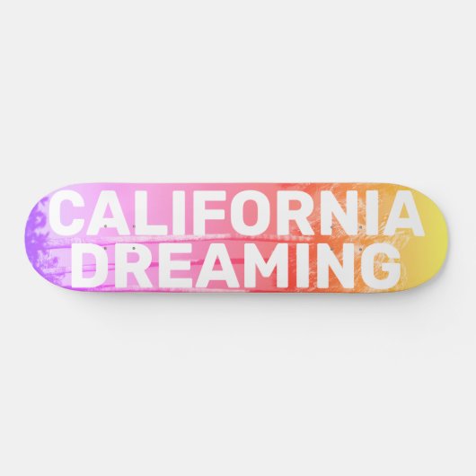 California Palm Dreams Persoonlijk Skateboard (Horizontaal)