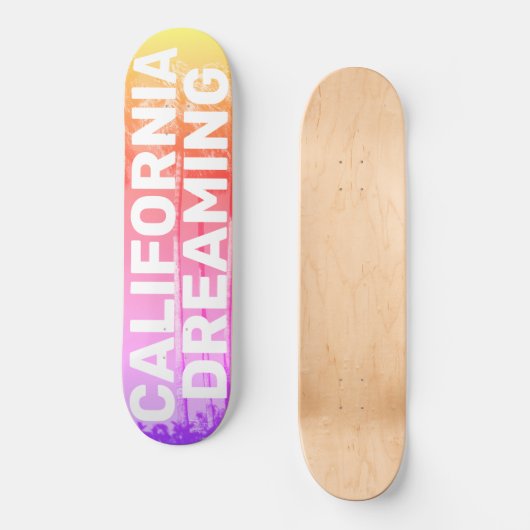 California Palm Dreams Persoonlijk Skateboard (Voorkant)