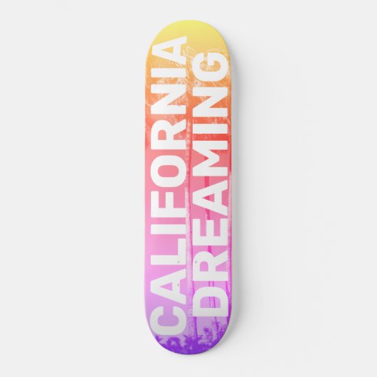 California Palm Dreams Persoonlijk Skateboard (Voorkant)