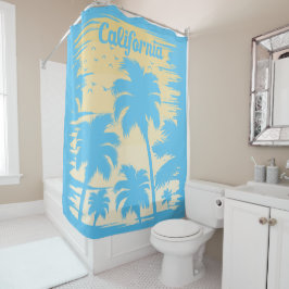 California Palm Tree Shower Curtain Douchegordijn