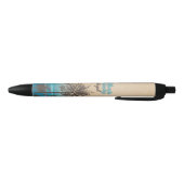California Palm Trees & Beach Zwarte Inkt Pen (Bodem)