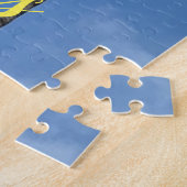 California Palm Trees Foto Jigzaag Puzzle Legpuzzel (Zijkant)