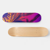California Palm Trees Oranje Persoonlijk Skateboard (Horizontaal)