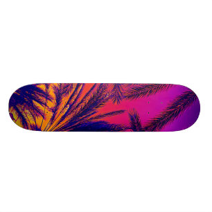California Palm Trees Oranje Persoonlijk Skateboard