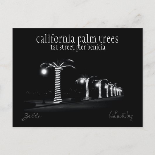 CALIFORNIA PALM TREES per iLuvit.biz - postkaart (Voorkant)