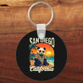 California Panda Zoo San Diego New Year 2025 Famil Sleutelhanger (Voorkant)