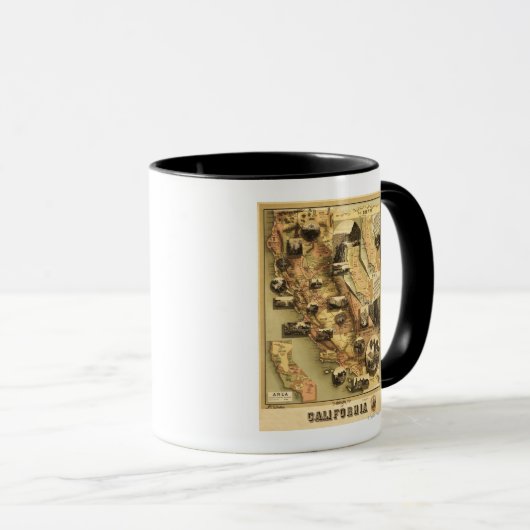 California Panoramic Map Mok (Voorkant rechts)