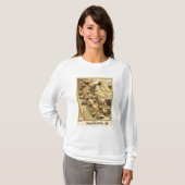 California Panoramic Map T-shirt (Voorkant volledig)