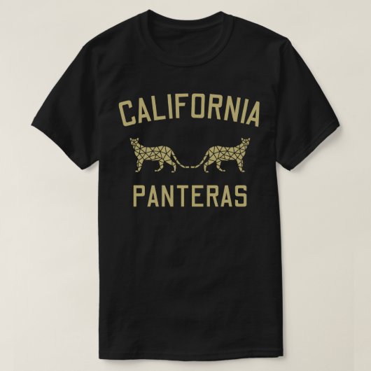 California Panteras Gold T-shirt (Design voorkant)