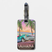 California Paradise Sunset Bagagelabel (Achterkant verticaal)