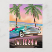 California Paradise Sunset Briefkaart (Voorkant)