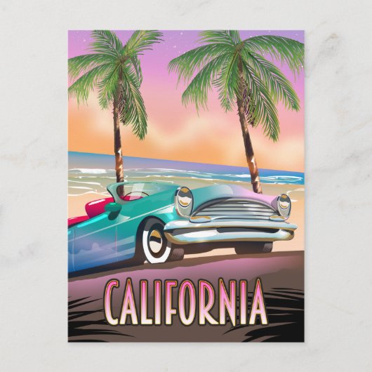 California Paradise Sunset Briefkaart (Voorkant)