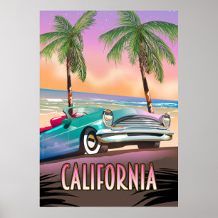 California Paradise Sunset Poster