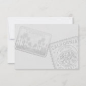 California Passport RSVP-kaart RSVP Kaartje (Achterkant)