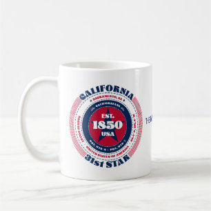California Patriotic Circular Monogram Mok