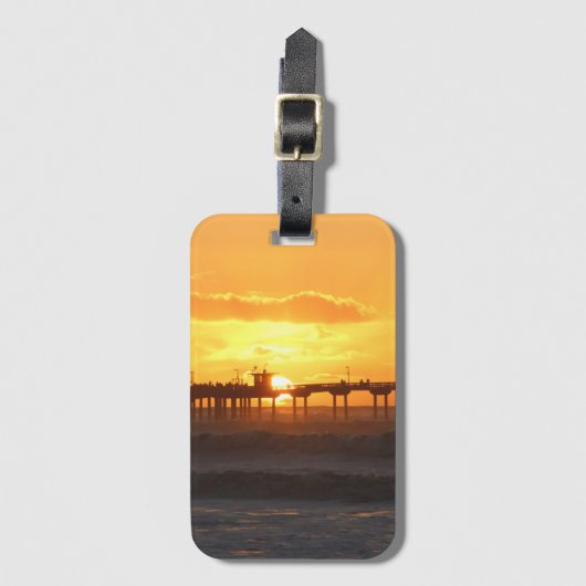 California Peer op Sunset Bagagelabel (Voorkant (verticaal))