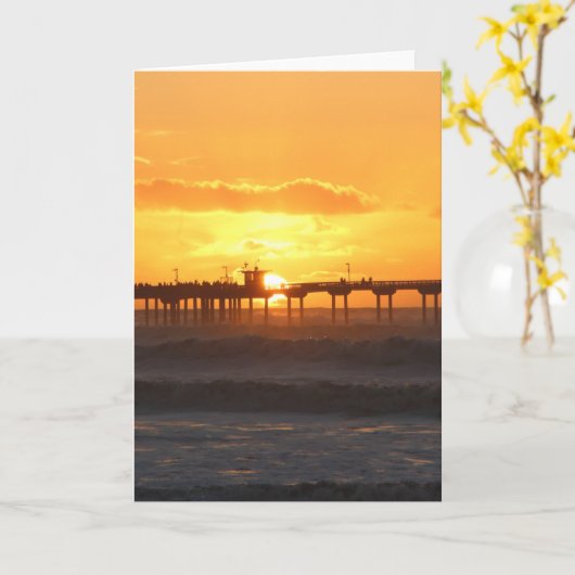 California Peer op Sunset Kaart (Gele Bloem)