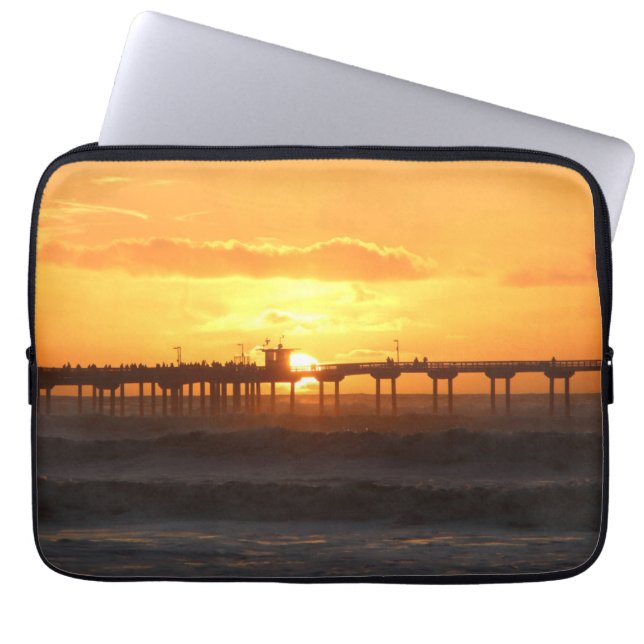 California Peer op Sunset Laptop Sleeve (Voorkant)