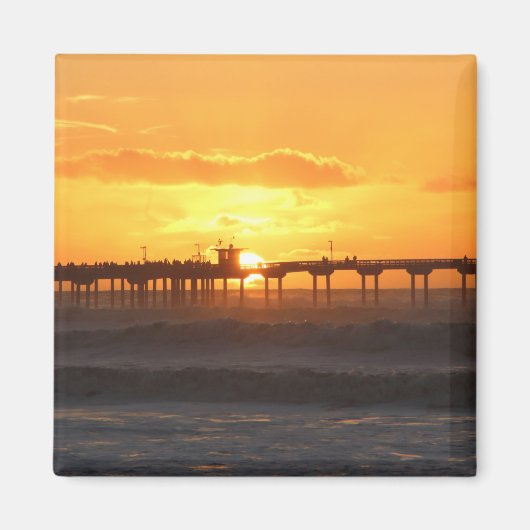 California Peer op Sunset Magneet (Voorkant)
