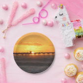 California Peer op Sunset Papieren Bordje (Feest)